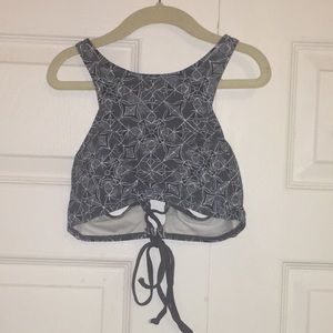 A Roxy bathing suite top.